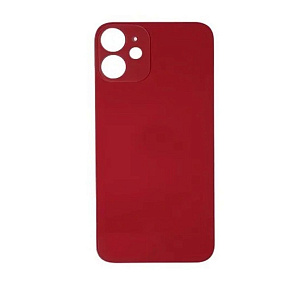 Задняя крышка iPhone 12 (стекло) красный orig fabric