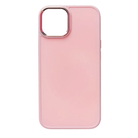 Кейс iPhone 15 силикон SC311 светло-розовый
