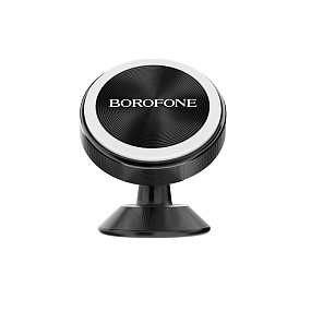 Автодержатель Borofone BH5 (магнит, шарнир, металл) черный