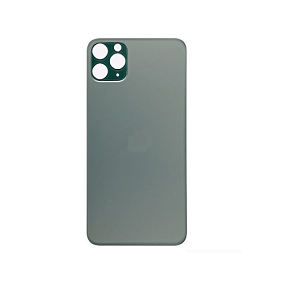 Задняя крышка iPhone 11 Pro Max (стекло) Тёмно-зелёный orig fabric