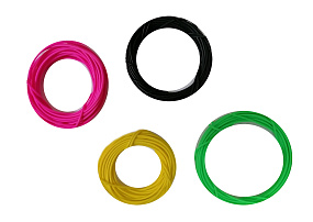 Пластик для 3D ручек PCL комплект 4 цвета по 5м