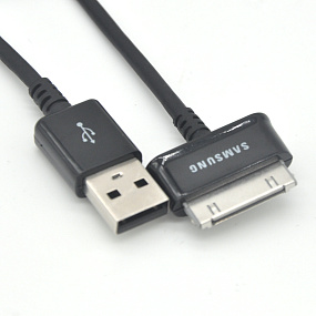 Дата кабель Samsung P1000 30-pin - USB Оригинал тех. упаковка черный 1м
