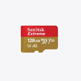 MicroSD 128Gb SanDisk Class 10 UHS-I A2 190Mb/s без адаптера