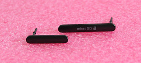 Набор заглушек (SIM+MicroSD) Sony E2303 Черный
