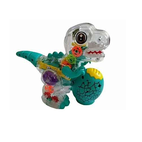 Игрушка Динозаврик с шестеренками светящаяся, музыкальный
