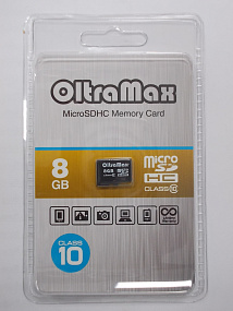 MicroSD 8Gb OltraMax Class 10 без адаптера
