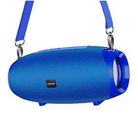 Колонка Borofone BR12 (Bluetooth/MicroSD/USB/FM/AUX) 10W синяя