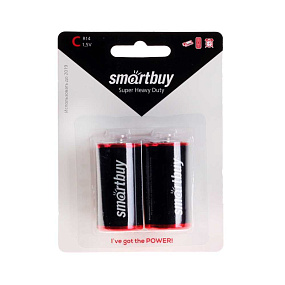 Батарейка SmartBuy R14 2BL тип С 1шт