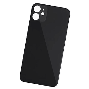 Задняя крышка iPhone 11 (стекло) черный - Премиум