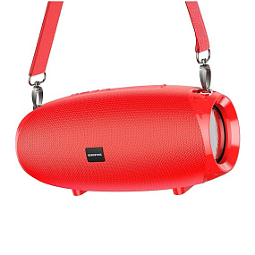 Колонка Borofone BR12 (Bluetooth/MicroSD/USB/FM/AUX) 10W красная