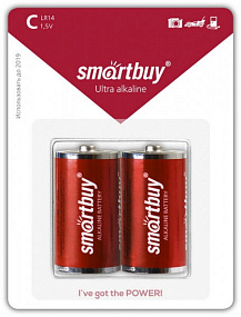 Батарейка SmartBuy LR14 2BL тип С 1шт