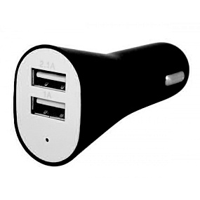 АЗУ-USB 2 выхода 1А/2,1А длинный штекер