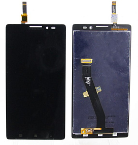 Дисплей для телефона Lenovo K910 (Vibe Z) в сборе с тачскрином Черный