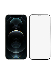 Защитное стекло iPhone 12 Pro Max 2.5D черное