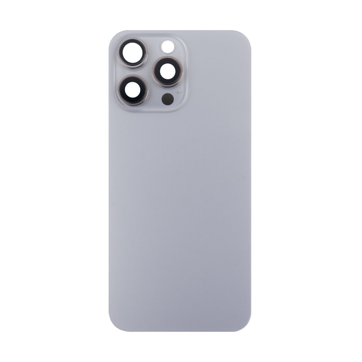 Задняя крышка iPhone 15 Pro Max в сборе со стеклом камеры Серый - Премиум