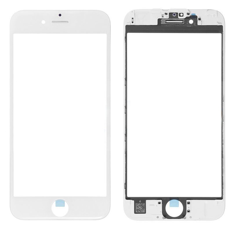 Стекло iPhone 6S в сборе с рамкой Белое