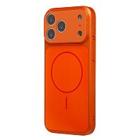 Кейс iPhone 17 Pro Max/18 Pro Max силикон SafeMag SM090 оранжевый