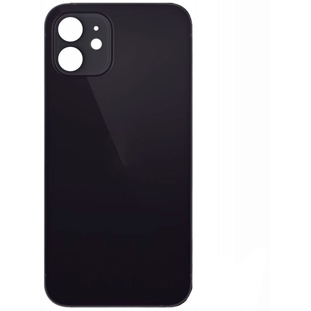 Задняя крышка iPhone 12 (стекло) черный - orig fabric