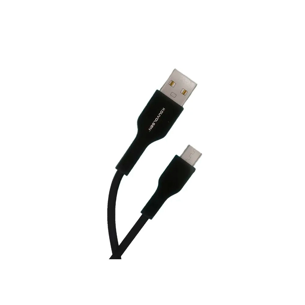 Дата кабель micro USB - USB Kouvolsen X69 2,4A черный