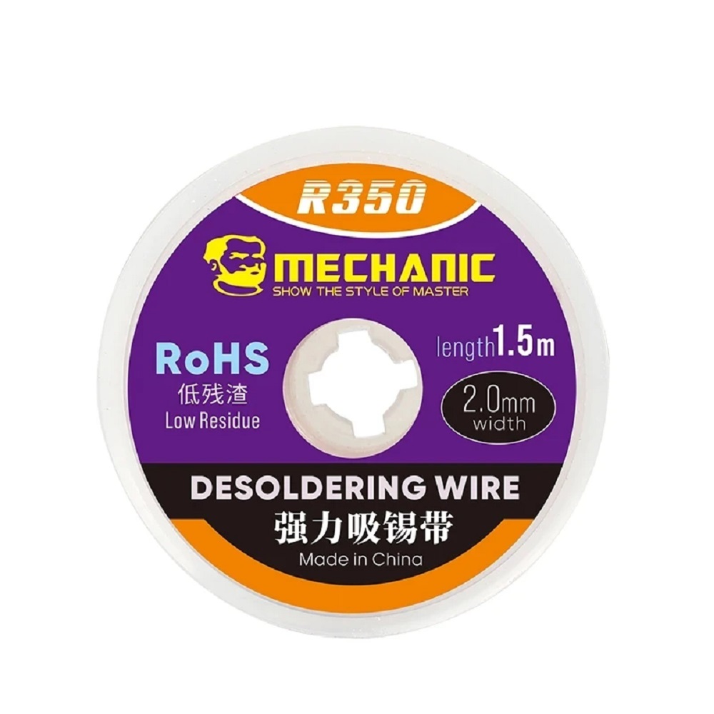 Оплетка (поглотитель олова) Mechanic R-350 (1.5 м*2.0 мм)