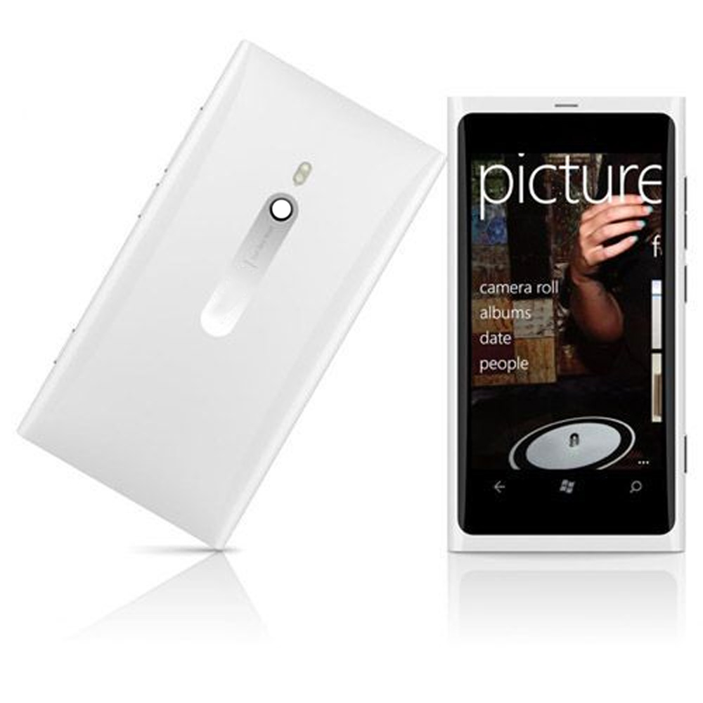 корпус для телефона Nokia 800+ср.часть (белый)