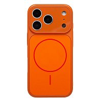 Кейс iPhone 17 Pro/18 Pro силикон SafeMag SM090 оранжевый