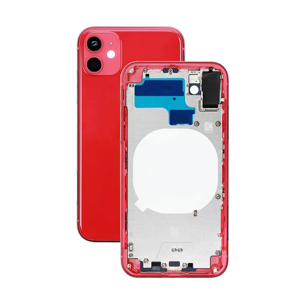 Корпус iPhone 11 Красный - orig fabric