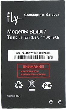 АКБ ORIG для телефона Fly BL4007 DS123/DS130 тех. упаковка
