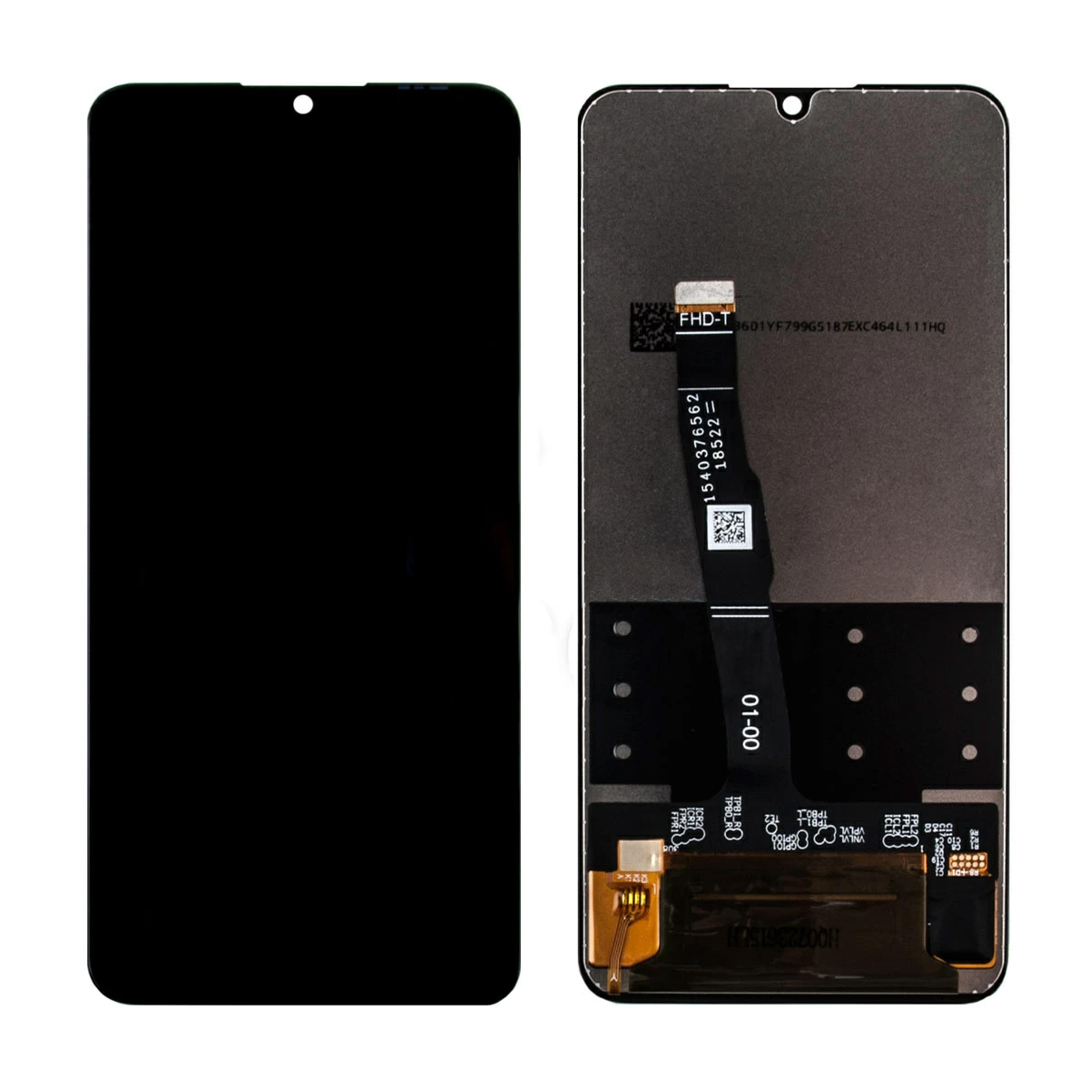 Дисплей для телефона Huawei P30 Lite/Honor 20S/Honor 20 Lite в сборе с тачскрином Черный - Стандарт