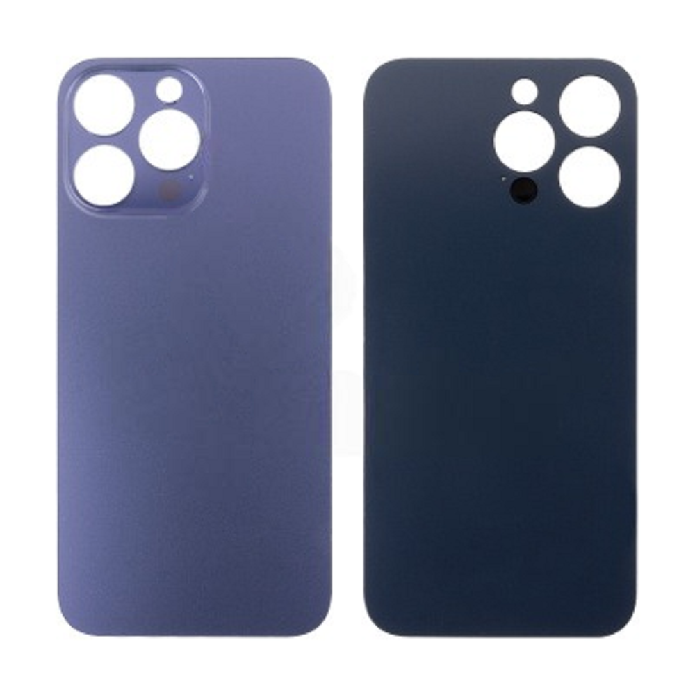 Задняя крышка iPhone 14 Pro (стекло) темно-фиолетовый - Премиум