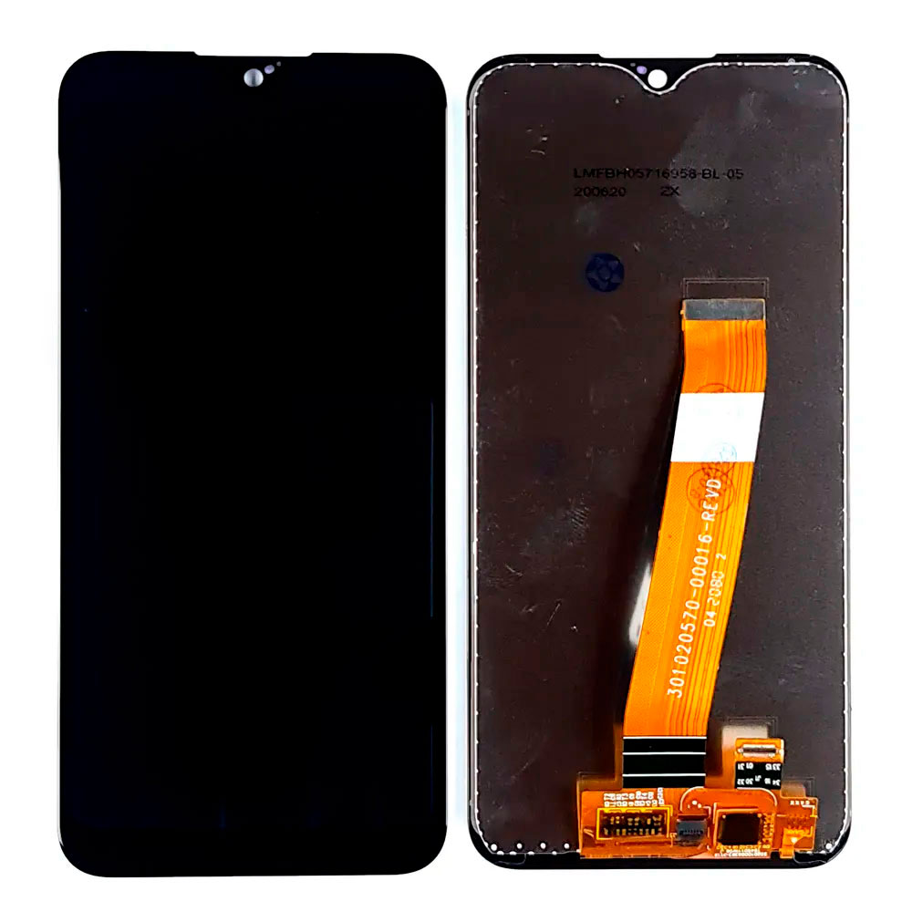 Дисплей для телефона Samsung A015F/M015F (A01/M01) в сборе (Широкий коннектор) Черный - Оригинал