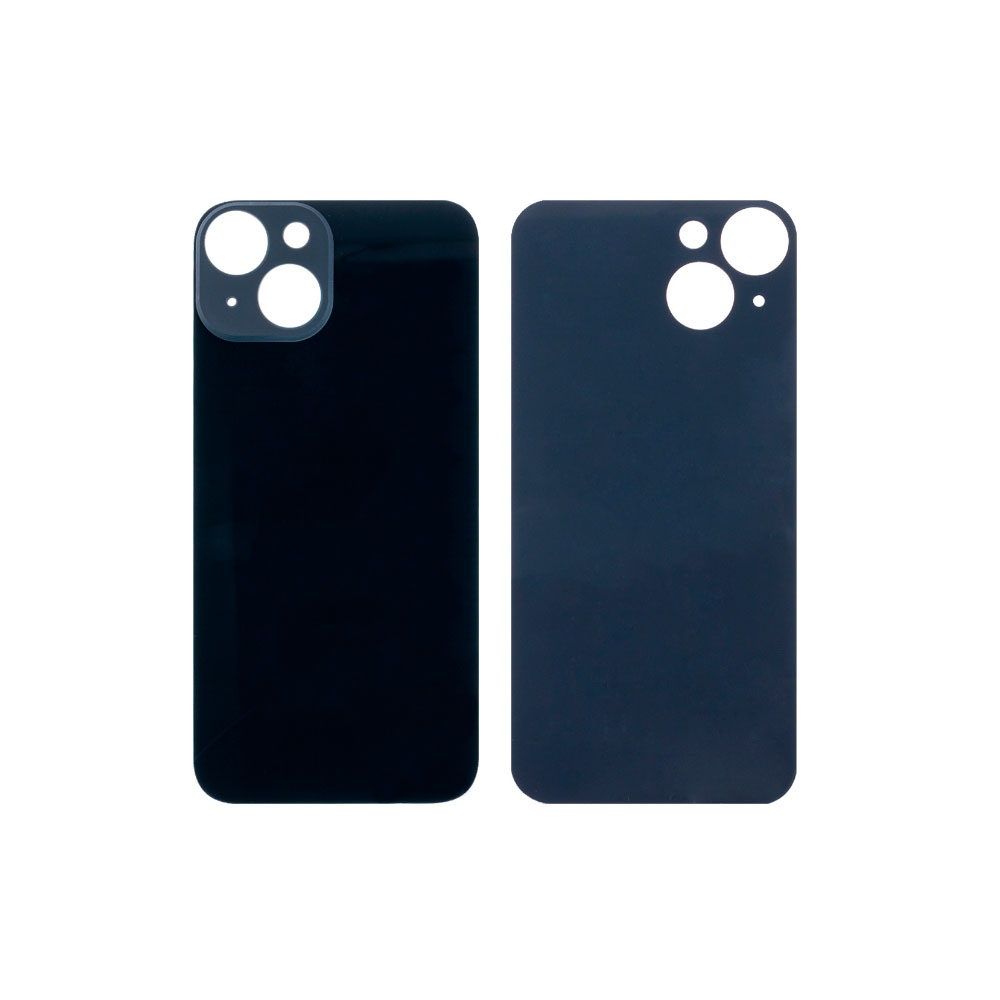 Задняя крышка iPhone 14 (стекло) Черный в сборе со стеклом камеры orig fabric
