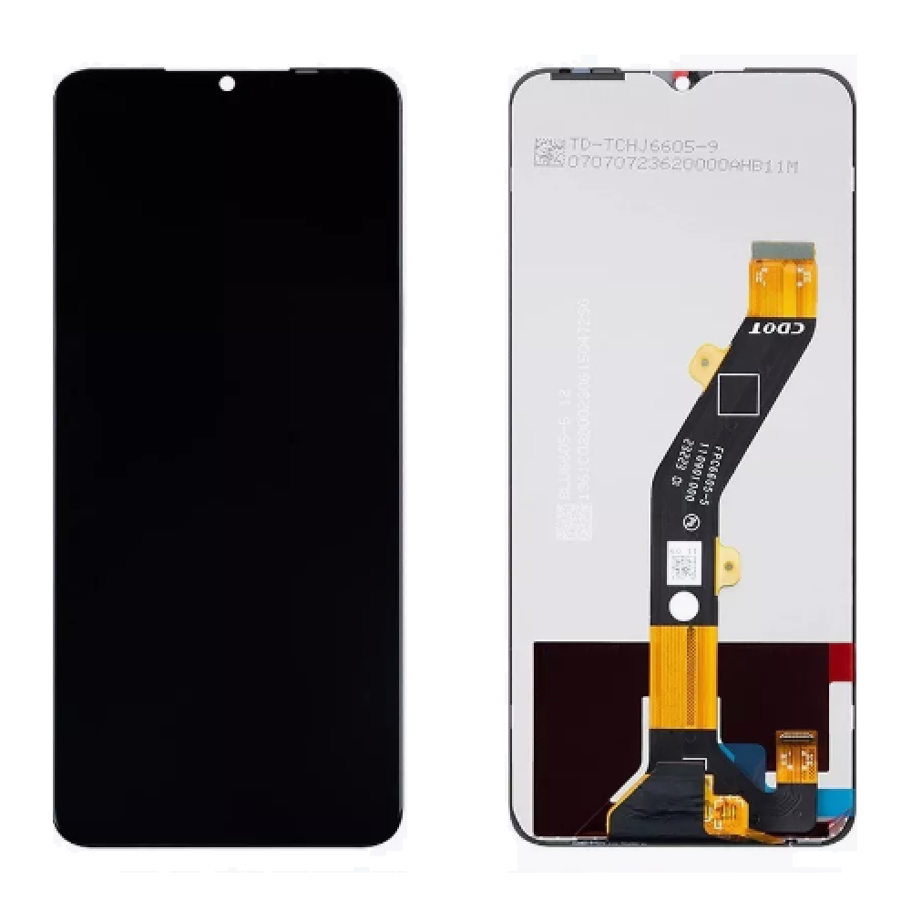 Дисплей для телефона Infinix Smart 7 Plus (X6517) в сборе с тачскрином Черный - Оригинал