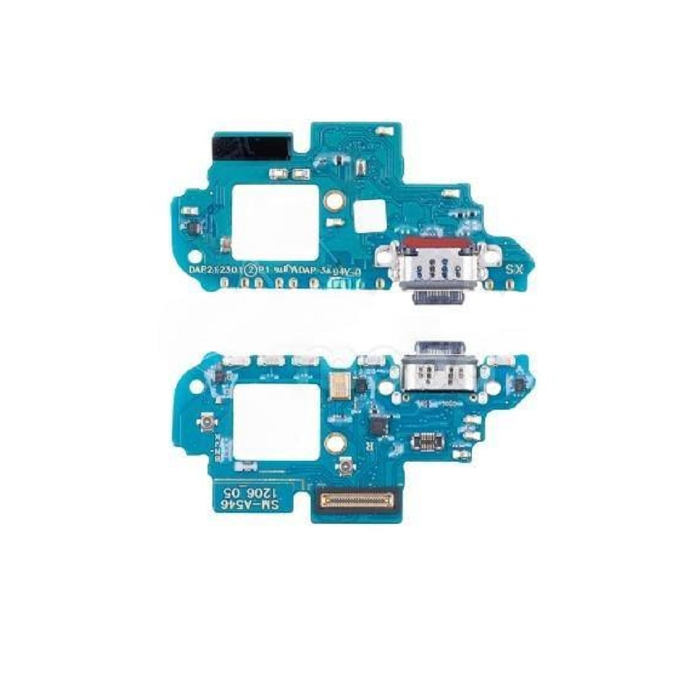 Шлейф Samsung A546E (A54 5G) плата системный разъем/микрофон - Премиум