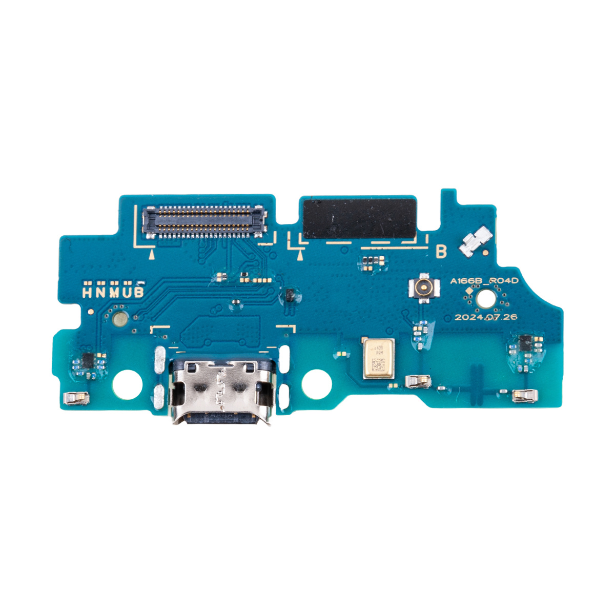 Шлейф Samsung A165F/A166B (A16 4G/5G) плата системный разъем/разъем гарнитуры/микрофон - Премиум