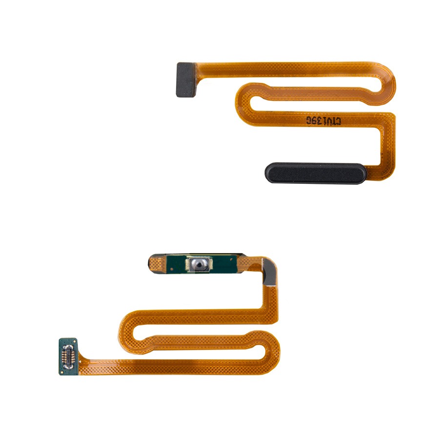 Шлейф Samsung M127F/A125F/A127F (M12/A12/A12 Nacho) сканер отпечатка пальцев Черный