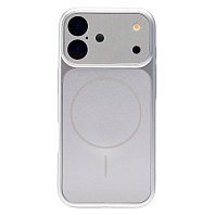 Кейс iPhone 17 силикон SafeMag SM090 серебро