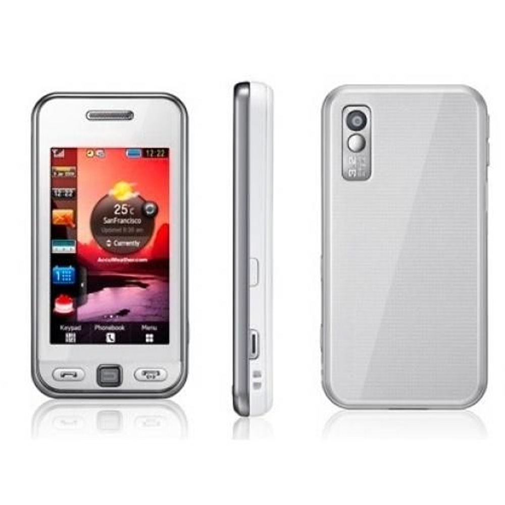 корпус для телефона Samsung S5233+ср.часть (белый)
