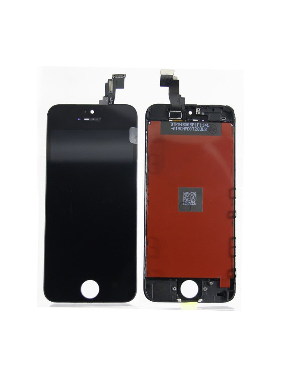 Дисплей для телефона iPhone 5C в сборе Черный - AA