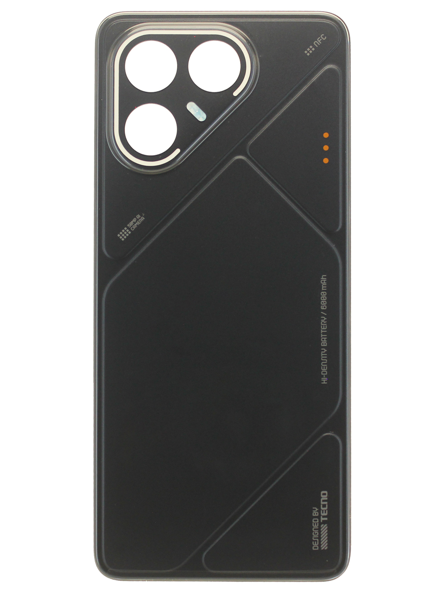 корпус для телефона Tecno Pova 7 5G (LJ7) Черный задняя крышка - Премиум