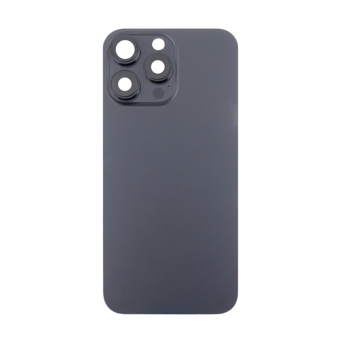 Задняя крышка iPhone 16 Pro Max в сборе со стеклом камеры Черный - Премиум