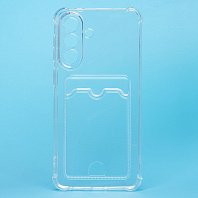 Силиконовый чехол для Samsung A576 Galaxy A57 SC276 с визитницей прозрачный 