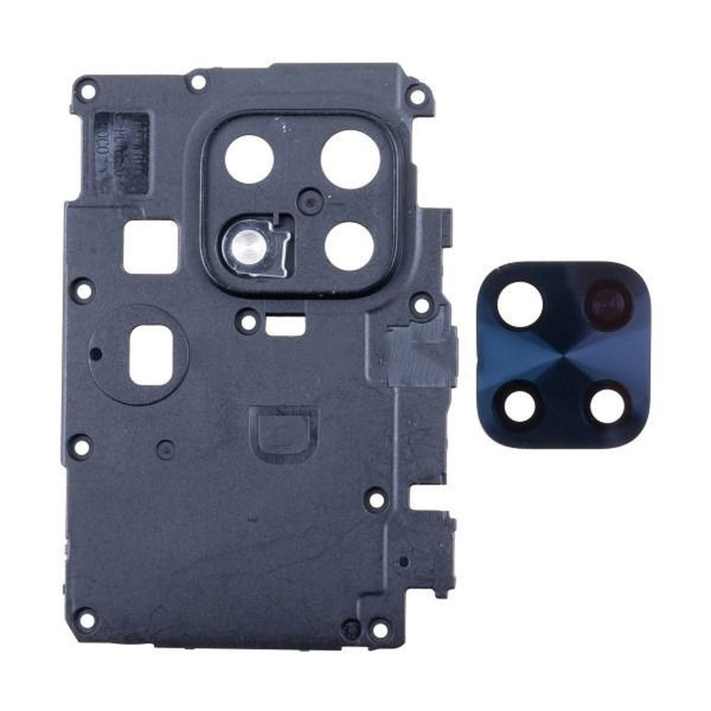 Стекло камеры Xiaomi Redmi 10C (220333QNY) в сборе с рамкой Черный