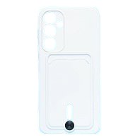 Силиконовый чехол для Samsung A356 Galaxy A35 с визитницей белый