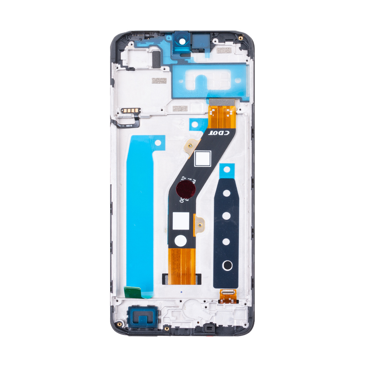 Дисплей для телефона Infinix Smart 7 HD (X6516) модуль с рамкой Черный - Оригинал