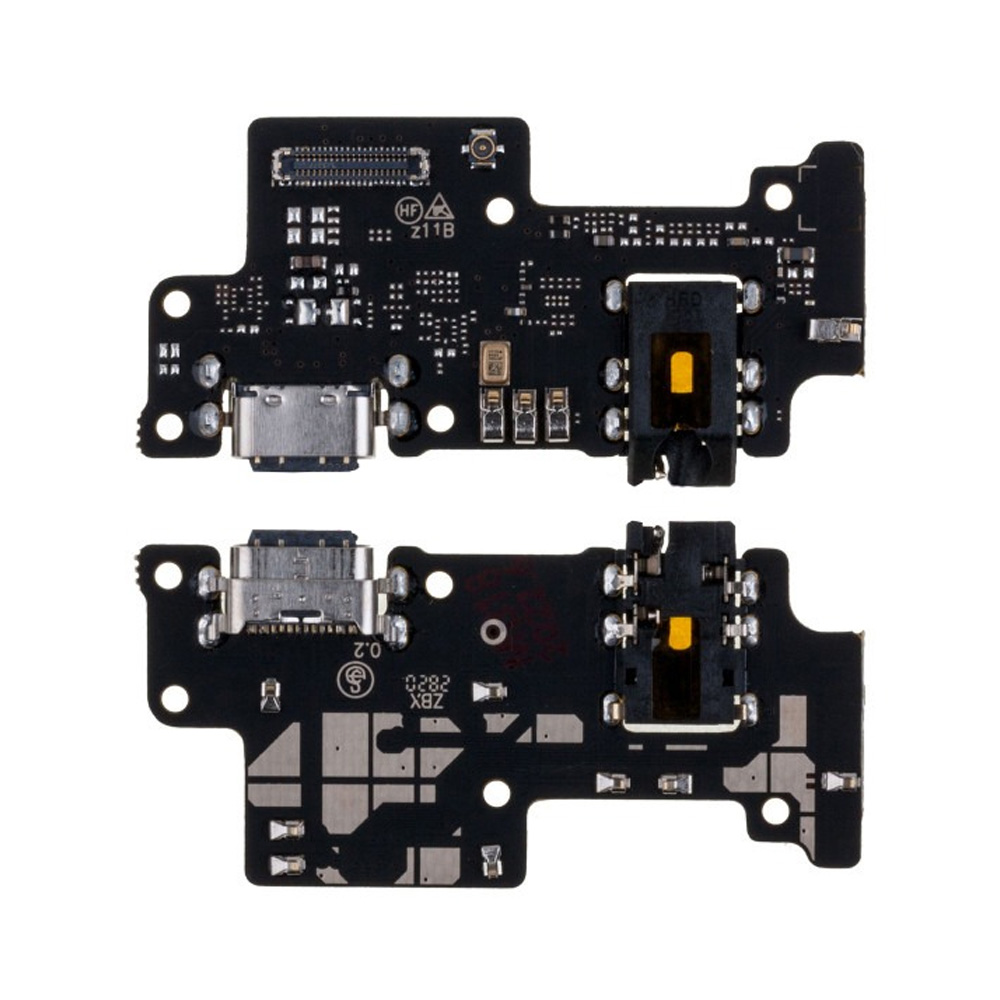 Шлейф ZTE Blade V2020 Smart плата на системный разъем/разъем гарнитуры/микрофон