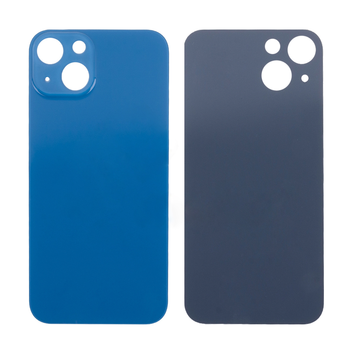 Задняя крышка iPhone 13 (стекло) синий - Премиум