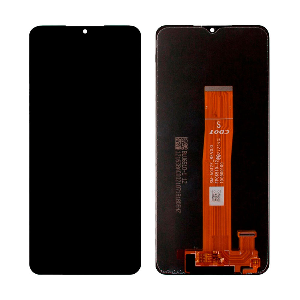 Дисплей для телефона Samsung A127F (A12 Nacho) в сборе с тачскрином Черный