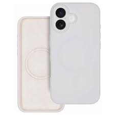 Кейс iPhone 16 силикон SafeMag SM021 белый