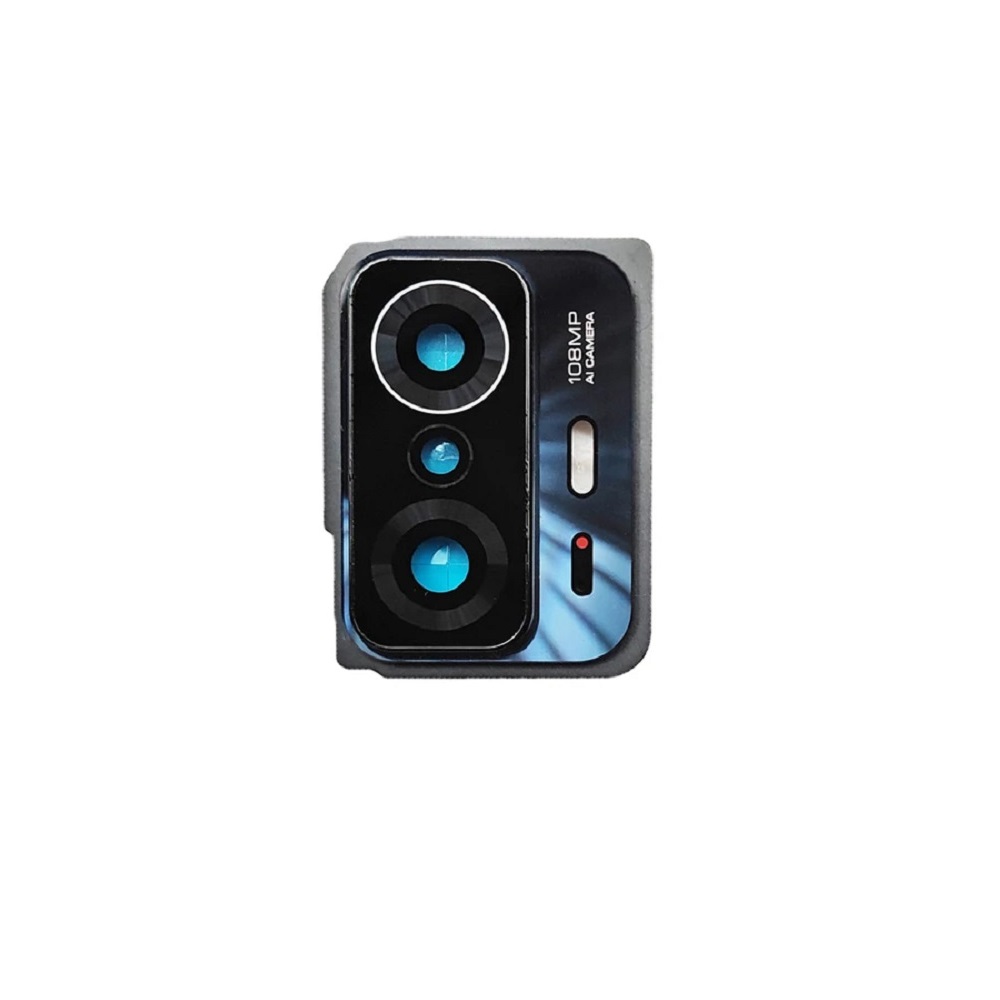 Стекло камеры Xiaomi 11T/11T Pro (21081111RG/2107113SG) в сборе с рамкой Черный
